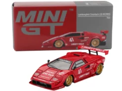 Lamborghini Countach LB-WORKS #41 Red Limited Edition 1/64 Diecast Model Car by Mini GT