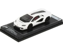 Lamborghini Countach LPI 800 4 Bianco Siderale White Hypercar League Collection 1/64 Diecast Model Car PosterCars H15B