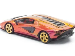 Lamborghini Countach LPI 800-4 Blu Hal Metallic 1/64 Diecast Model Car by Pop Race