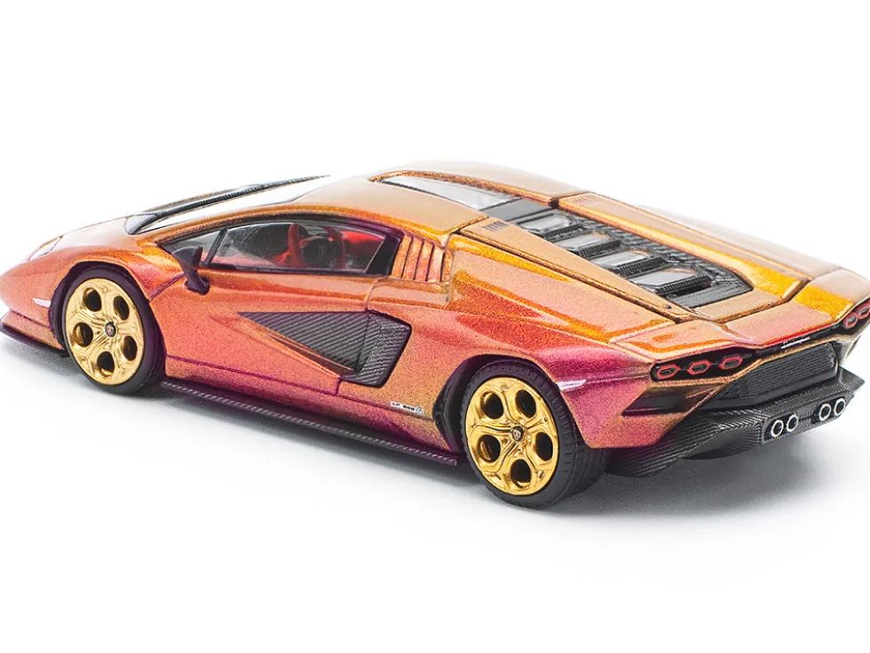 Lamborghini Countach LPI 800-4 Blu Hal Metallic 1/64 Diecast Model Car by Pop Race