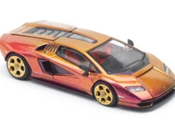 Lamborghini Countach LPI 800-4 Blu Hal Metallic 1/64 Diecast Model Car by Pop Race