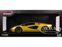 Lamborghini Countach LPI 800-4 New Giallo Orion Gold Metallic 1/18 Model Car by Top Speed