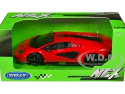 Lamborghini Countach LPI 800 4 Red NEX Models Series 1/24 Diecast Model Car Welly 24114W-RD