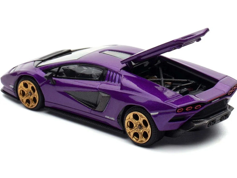 Lamborghini Countach LPI 800-4 Viola Pasifae Purple Metallic "Hong Kong Toycar Salon 2025" 1/64 Diecast Model Car by Pop Race