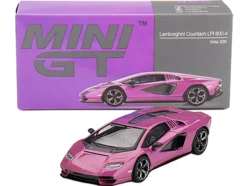 Lamborghini Countach LPI 800-4 Viola 30th Metallic Limited Edition 1/64 Diecast Model Car by Mini GT