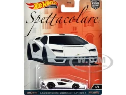 Lamborghini Countach LPI 800-4 White "Spettacolare" Series Diecast Model Car by Hot Wheels