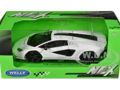 Lamborghini Countach LPI 800 4 White NEX Models Series 1/24 Diecast Model Car Welly 24114W-WH