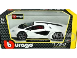 Lamborghini Countach LPI 800-4 White 1/24 Diecast Model Car Bburago 21102WHLamborghini Countach LPI 800-4 White 1/24 Diecast Model Car Bburago 21102WH