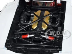 Lamborghini Countach LPI 800-4 White Black Accents Red Interior Special Edition 1/18 Diecast Model Car Maisto 31459