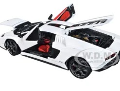 Lamborghini Countach LPI 800-4 White Black Accents Red Interior Special Edition 1/18 Diecast Model Car Maisto 31459