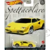 Lamborghini Countach LP 5000 QV Yellow "Spettacolare" Series Diecast Model Car by Hot Wheels