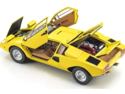 Lamborghini Countach LP 400 Yellow 1/18 Diecast Model Car by Kyosho