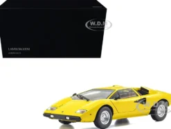 Lamborghini Countach LP 400 Yellow 1/18 Diecast Model Car by Kyosho