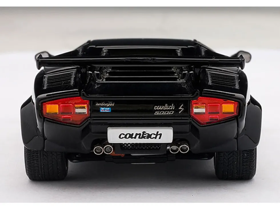 Lamborghini Countach 5000S Black 1/43 Diecast Model Car by Autoart