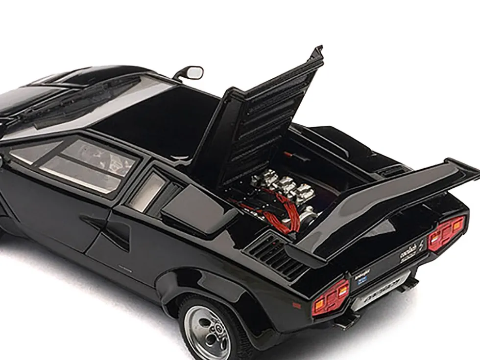 Lamborghini Countach 5000S Black 1/43 Diecast Model Car by Autoart