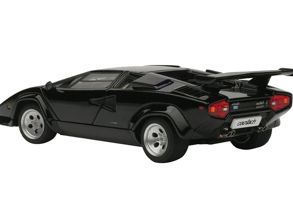 Lamborghini Countach 5000S Black 1/43 Diecast Model Car by Autoart