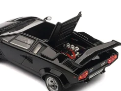 Lamborghini Countach 5000S Black 1/43 Diecast Model Car by Autoart