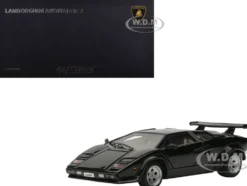Lamborghini Countach 5000S Black 1/43 Diecast Model Car by Autoart