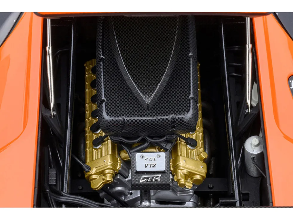 Lamborghini Diablo GTR Arancio Ishtar Orange 1/18 Model Car by Autoart