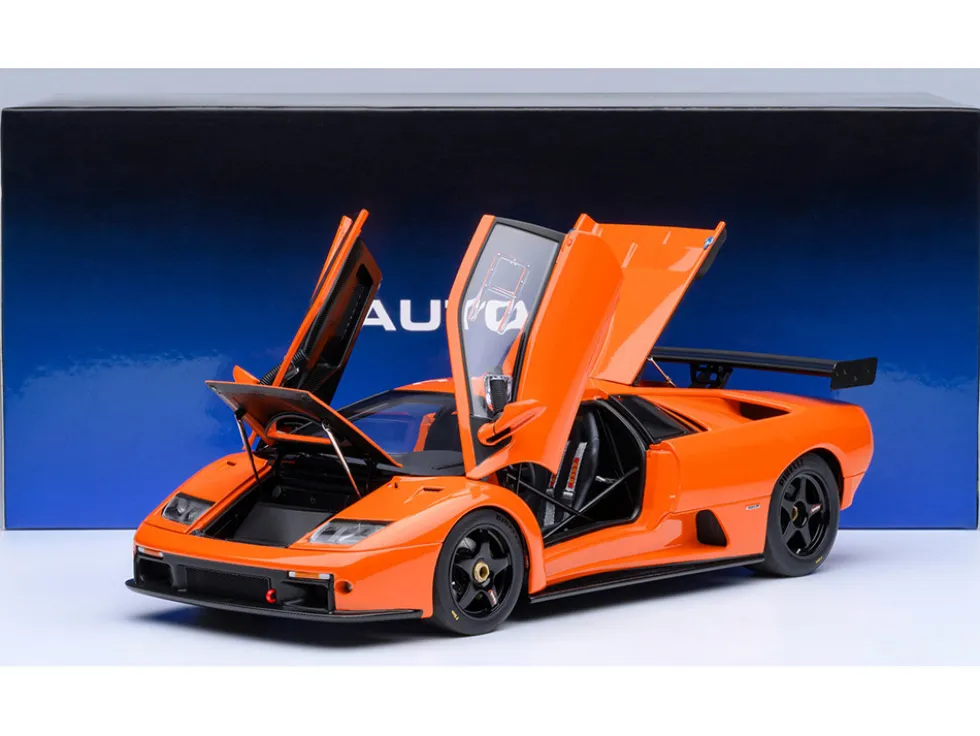 Lamborghini Diablo GTR Arancio Ishtar Orange 1/18 Model Car by Autoart