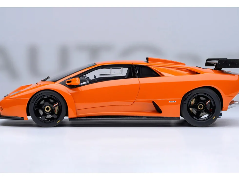Lamborghini Diablo GTR Arancio Ishtar Orange 1/18 Model Car by Autoart