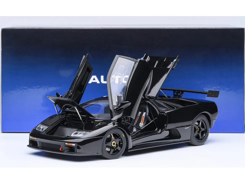 Lamborghini Diablo GTR Deep Black 1/18 Model Car by Autoart