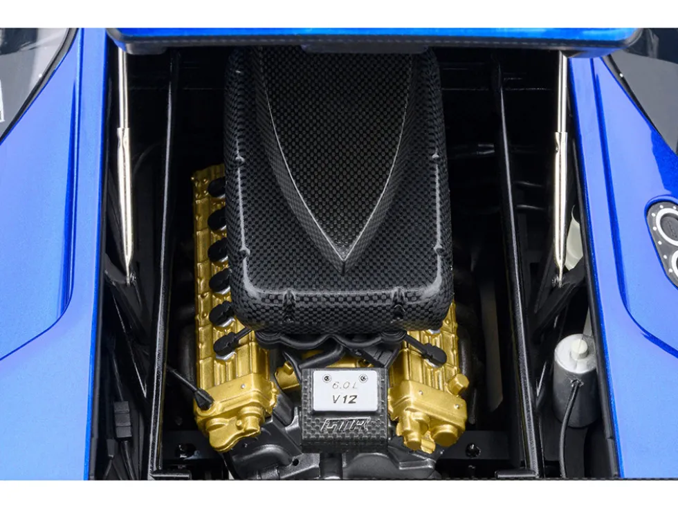 Lamborghini Diablo GTR Monterey Blue Metallic 1/18 Model Car by Autoart