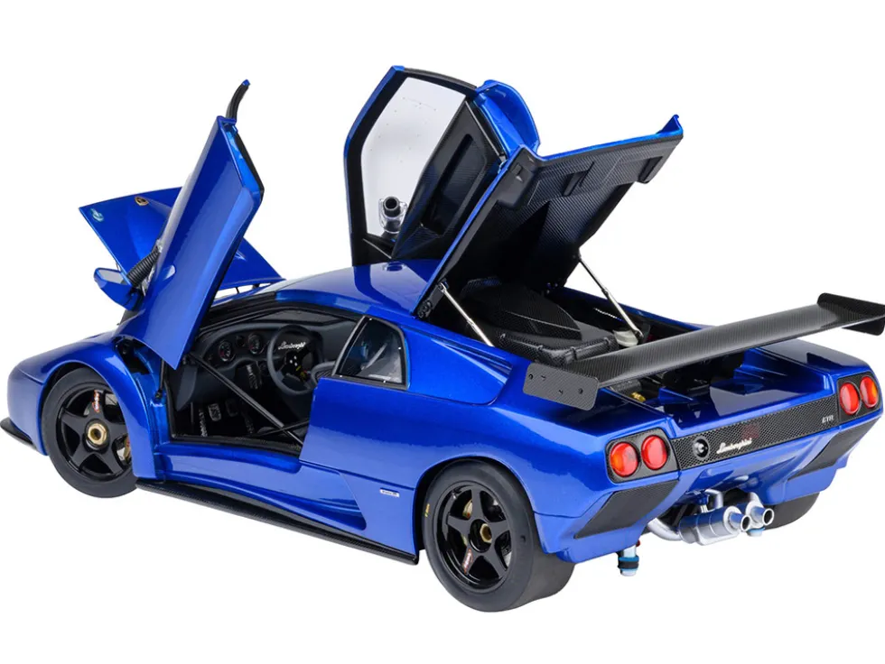 Lamborghini Diablo GTR Monterey Blue Metallic 1/18 Model Car by Autoart