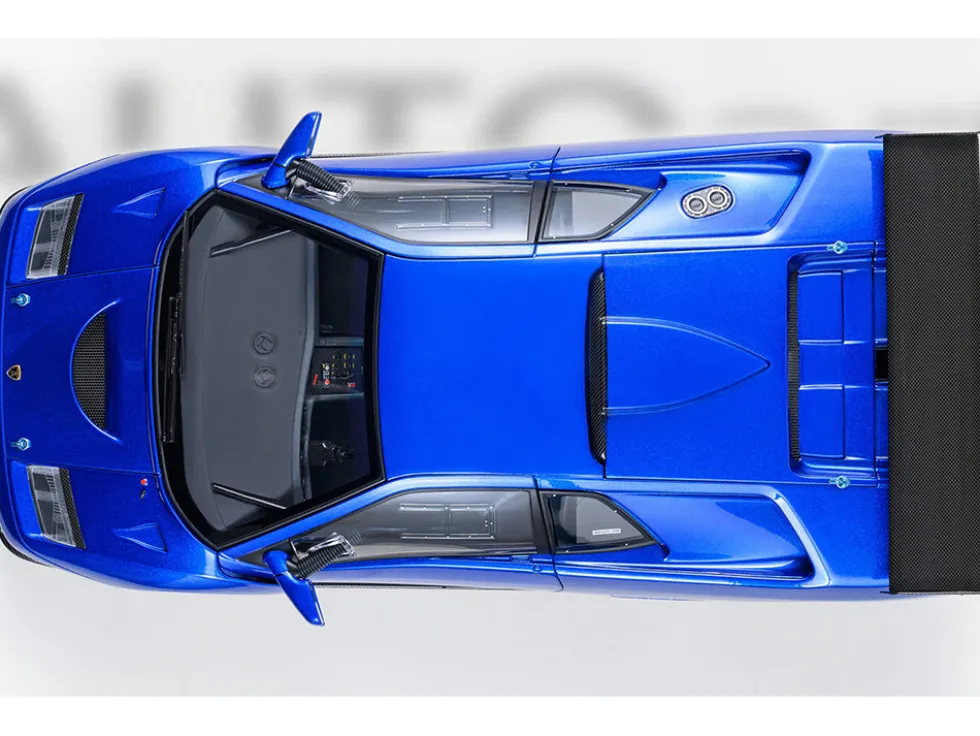 Lamborghini Diablo GTR Monterey Blue Metallic 1/18 Model Car by Autoart