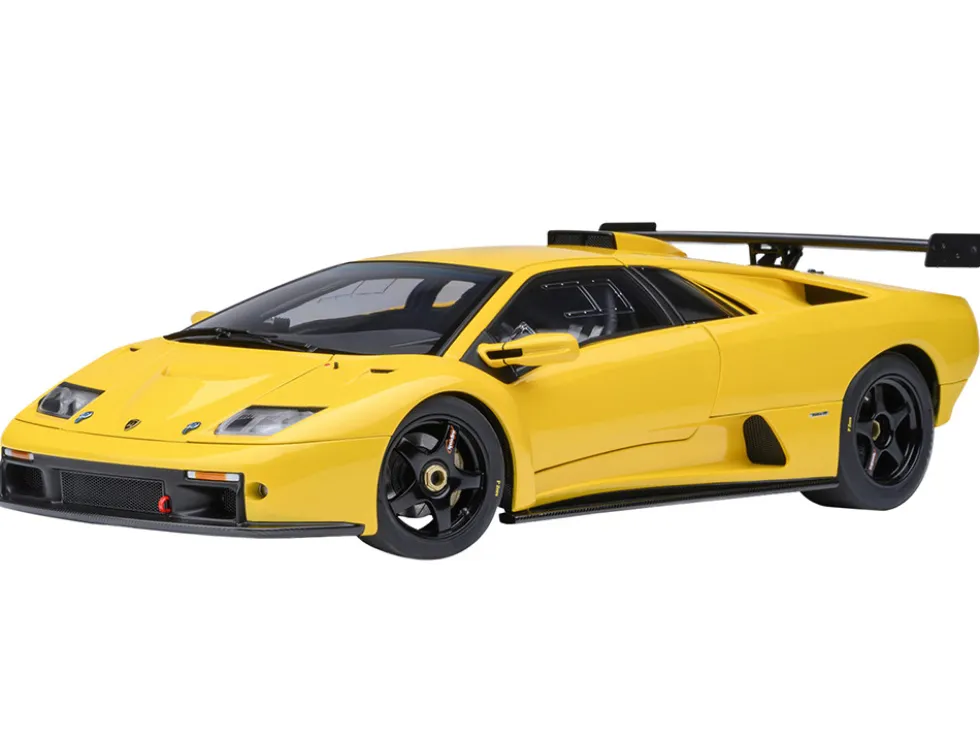 Lamborghini Diablo GTR Superfly Yellow 1/18 Model Car by Autoart