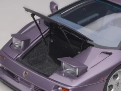 Lamborghini Diablo SE30 Jota Viola SE30 Purple Metallic Blue Interior 1/18 Model Car Autoart 79142