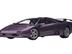 Lamborghini Diablo SE30 Jota Viola SE30 Purple Metallic Blue Interior 1/18 Model Car Autoart 79142