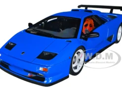 Lamborghini Diablo SV-R Blu Le Mans Blue 1/18 Model Car Autoart 79148