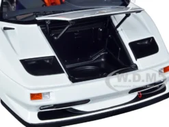 Lamborghini Diablo SV-R Impact White 1/18 Model Car Autoart 79149