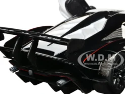 Lamborghini Essenza SCV12 #63 White and Black Squadra Corse Race Series 1/24 Diecast Model Car Bburago 28023