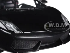 Lamborghini Gallardo LP-560-4 Matt Black 1/24 Diecast Car Model Motormax 73362