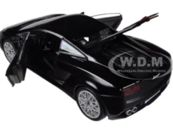 Lamborghini Gallardo LP-560-4 Matt Black 1/24 Diecast Car Model Motormax 73362
