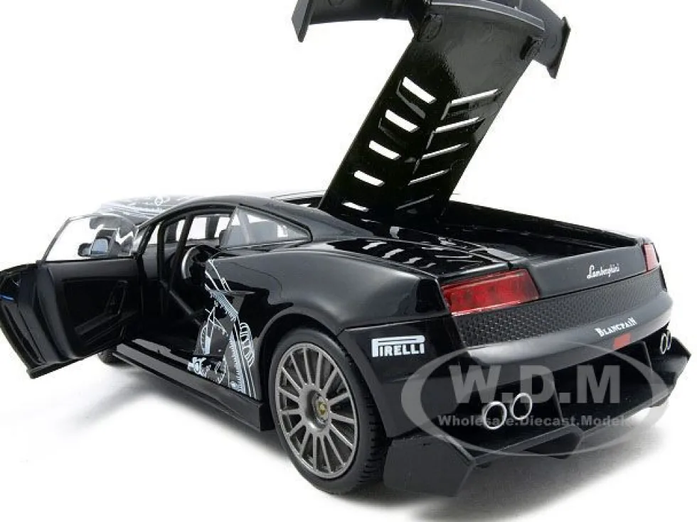 Lamborghini Gallardo LP560-4 Super Trofeo Black 1/18 Diecast Model Car Motormax 79153