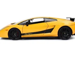 Lamborghini Gallardo Superleggera Yellow Black Stripes Fast & Furious Movie 1/24 Diecast Model Car Jada 32609