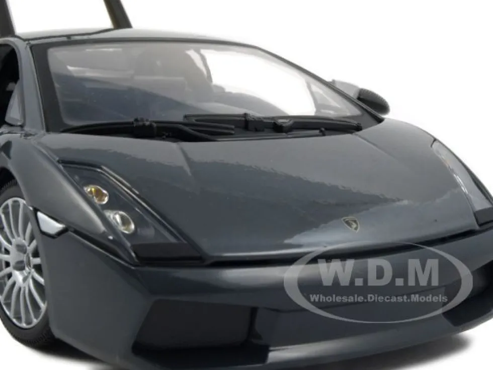 Lamborghini Gallardo Superleggera Grey 1/18 Diecast Model Car Motormax 73181