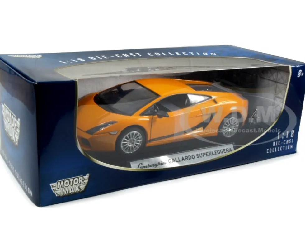 Lamborghini Gallardo Superleggera Orange 1/18 Diecast Model Car Motormax 73181