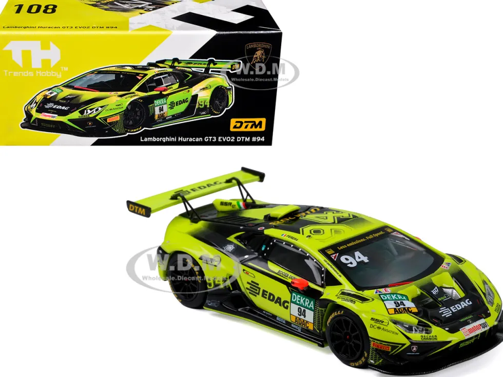 Lamborghini Huracan GT3 Evo 2 #94 Franck Perera "SSR Performance" "DTM" (2023) 1/64 Diecast Model Car by Trends Hobby