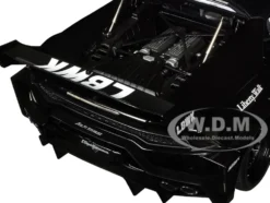 Lamborghini Huracan GT LB Silhouette Works Black 1/18 Model Car Autoart 79129