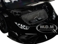 Lamborghini Huracan GT LB Silhouette Works Black 1/18 Model Car Autoart 79129