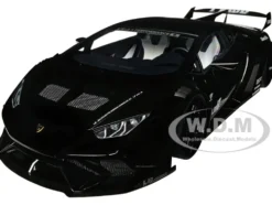 Lamborghini Huracan GT LB Silhouette Works Black 1/18 Model Car Autoart 79129