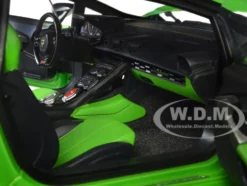 Lamborghini Huracan GT LB Silhouette Works Pearl Green Metallic with Black Top 1/18 Model Car Autoart 79128