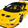 Lamborghini Huracan GT LB Silhouette Works Yellow Metallic with Black Top 1/18 Model Car Autoart 79127