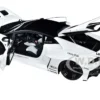 Lamborghini Huracan GT LB Silhouette Works White with Black 1/18 Model Car Autoart 79125