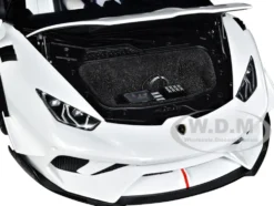 Lamborghini Huracan GT LB Silhouette Works White with Black 1/18 Model Car Autoart 79125