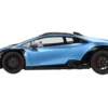 Lamborghini Huracan Sterrato Blu Aegir Blue Metallic with Matt Black Top 1/18 Model Car by Top Speed